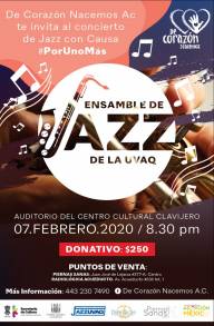  Jazz con Causa, en el Centro Cultural Clavijero   